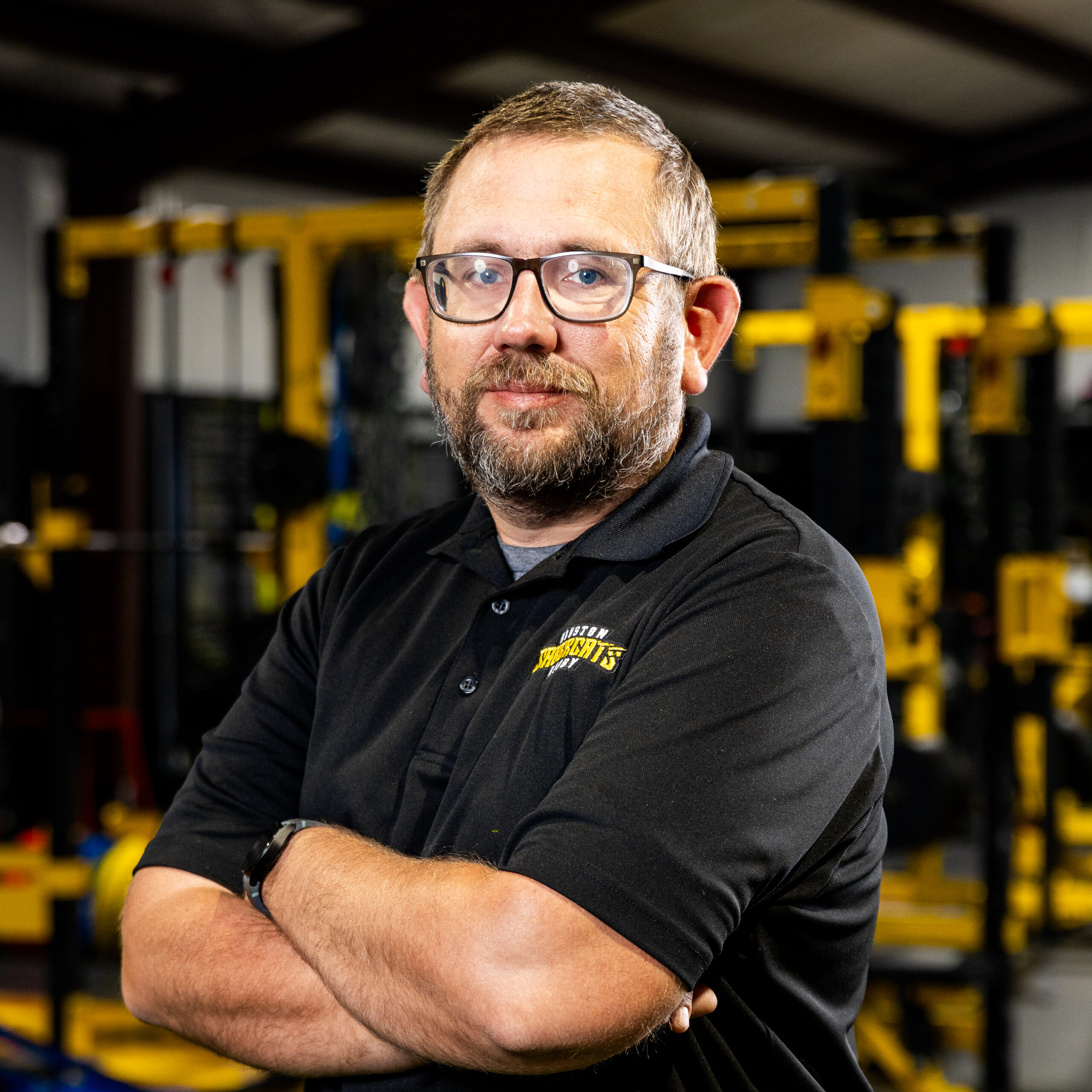 Houston SaberCats Staff headshots on 03/19/25 in the team weight room.